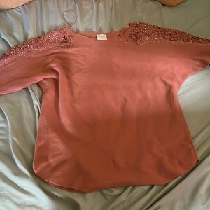 L orange Siren Lily long sleeve maternity shirt